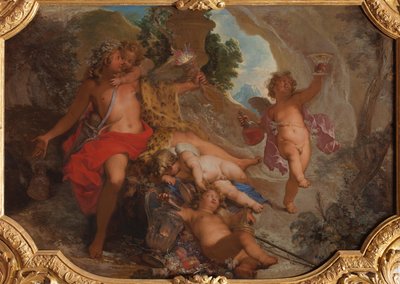 Bacchus with Four Putti by Nicolas Bertin