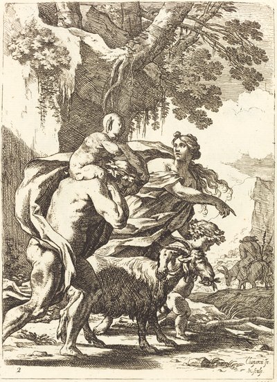 Faun and Bacchante with a Child by Nicolas Chapron