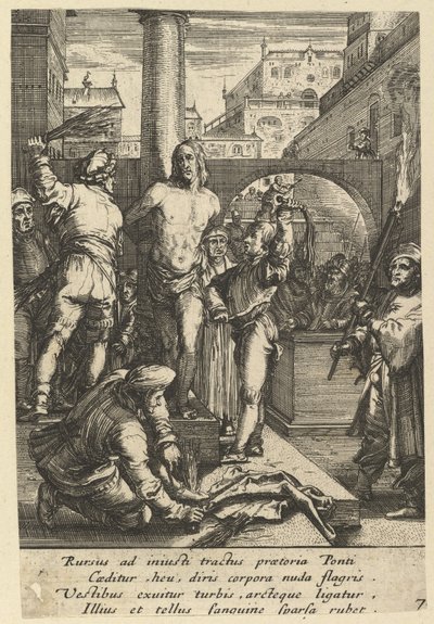 The Flagellation of Christ, from The Passion of Christ by Nicolas Cochin