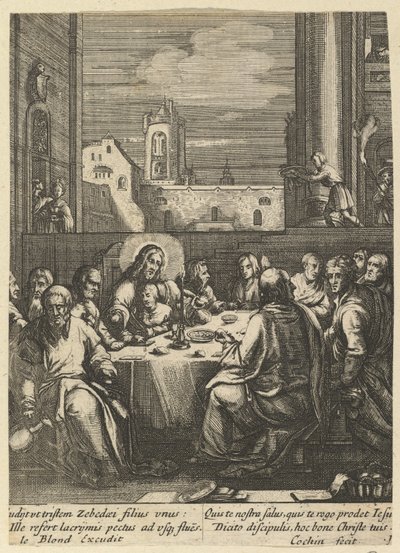 The Last Supper, from The Passion of Christ by Nicolas Cochin