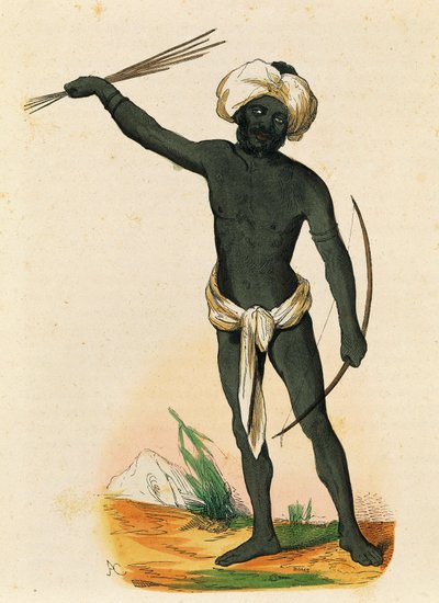 Aborigine from Island of Vatou-Lele (Fiji Islands) by Nicolas Dally