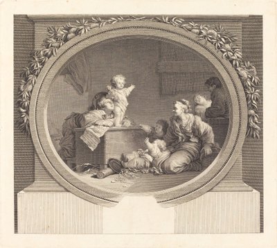 The Little Preacher by Nicolas Delaunay after Jean Honoré Fragonard