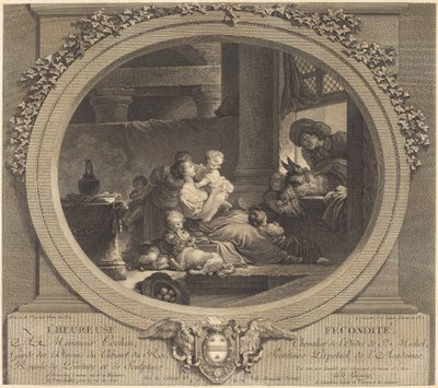 The Happy Fertility by Nicolas Delaunay after Jean Honoré Fragonard