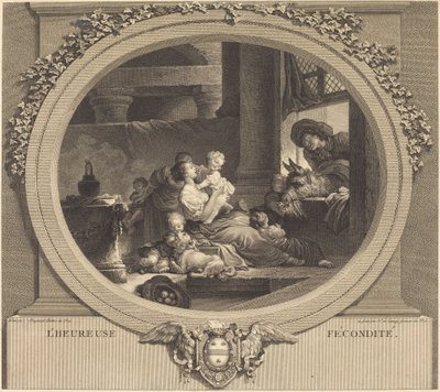 The Happy Fertility by Nicolas Delaunay after Jean Honoré Fragonard