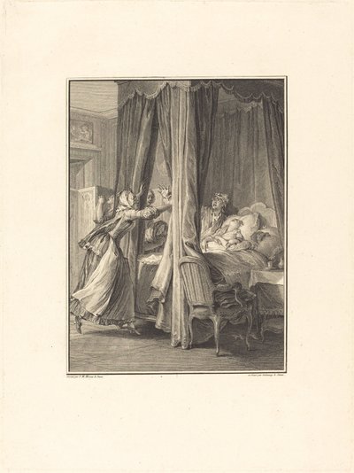 Death of Julie by Nicolas Delaunay after Jean Michel Moreau