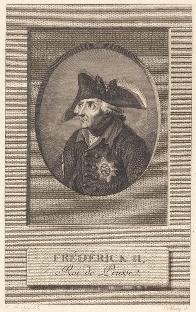 Frederick the Great, King of Prussia by Nicolas Delaunay after Johann Heinrich Ramberg