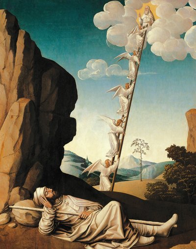 The dream of Jacob, ca 1500, by Nicolas Dipre by Nicolas Dipre