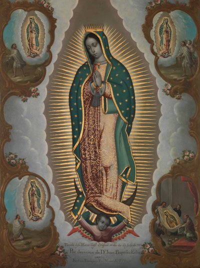 The Virgin of Guadalupe with the Four Apparitions by Nicolás Enríquez