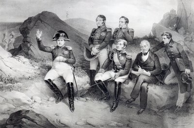 Emperor Napoleon I Dictating His Memoirs to Emmanuel Las Cases on St. Helena by Nicolas Eustache Maurin