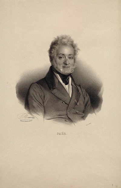 Portrait of the Composer Ferdinando Paer by Nicolas Eustache Maurin