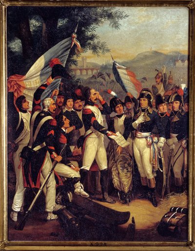 The certificate of corporal to Lodi by Nicolas Eustache Morin