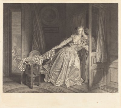 The Stolen Kiss by Nicolas Francois Regnault