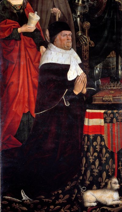 Portrait of King Rene of Anjou also called Rene I of Naples or Rene of Sicily by Nicolas Froment