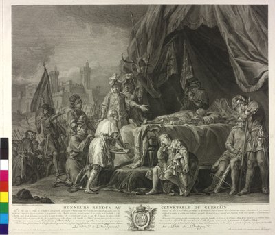 The Dead Body of Bertrand Duguesclin by Nicolas Guy Brenet