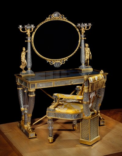Table and toilet chair of the Duchess of Berry by Nicolas Henri Jacob