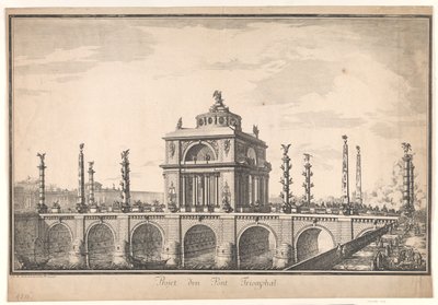 Project for a Triumphal Bridge by Nicolas Henri Jardin