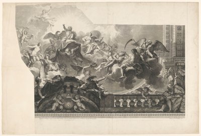 Ceiling Painting with Assembly of Gods (plate 2) by Nicolas Henri Tardieu