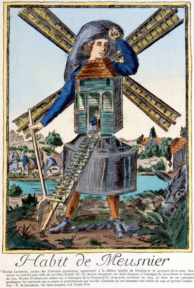 Habit de Meunier - engraving by Nicolas Larmessin by Nicolas II de Larmessin