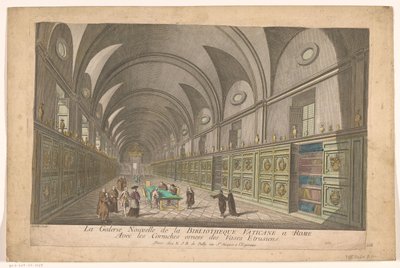 Gallery in the Vatican Library by Nicolas Jean Baptiste Poilly