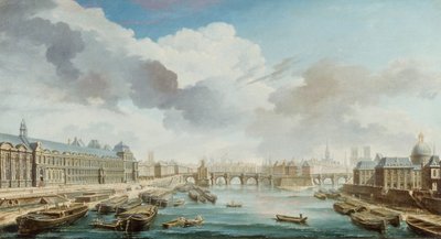 Le Louvre, le Pont-Neuf et le Collège des Quatre-Nations by Nicolas Jean Baptiste Raguenet
