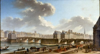Le Pont-Neuf and the Cité, Seen from the Quai de Conti by Nicolas Jean Baptiste Raguenet