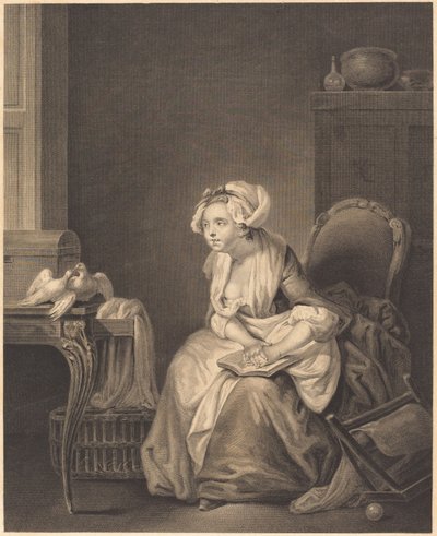 The First Lesson of Love by Nicolas Joseph Voyez after Jean Baptiste Greuze