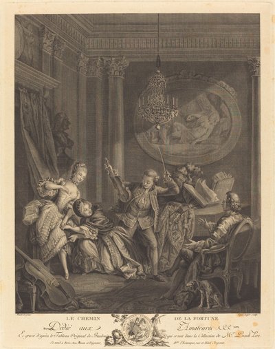 The Path to Fortune by Nicolas Joseph Voyez after Pierre Antoine Baudouin