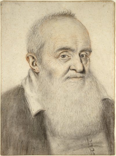 Head of a Bearded Man by Nicolas Lagneau or Lanneau