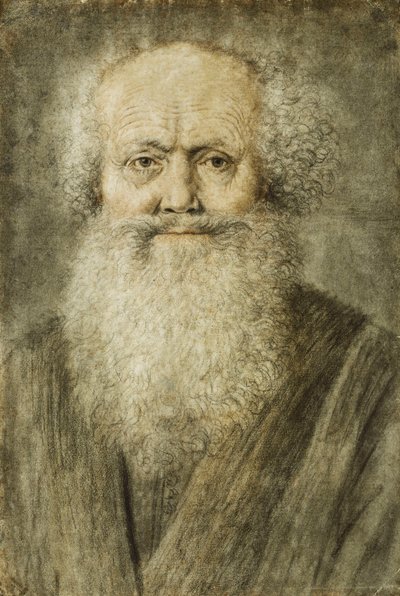 Portrait of a Bearded Man, Bust Length by Nicolas Lagneau or Lanneau