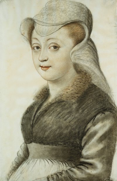 Portrait of a Young Woman, Half Length, Turned to the Left by Nicolas Lagneau or Lanneau