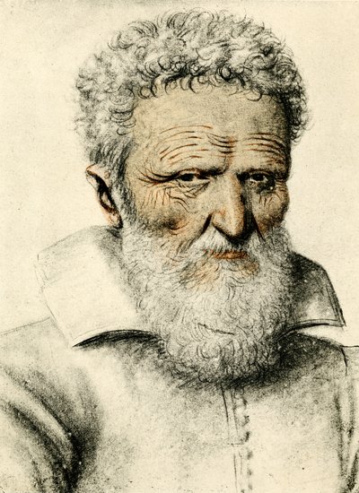 Portrait of an Old Man by Nicolas Lagneau or Lanneau
