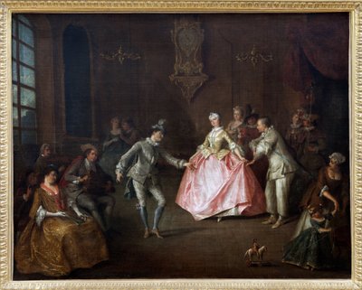 Before the costume ball by Nicolas Lancret