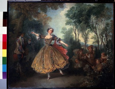 Mlle Camargo Dancing by Nicolas Lancret