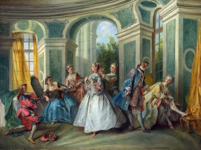 The Four Ages of Man: Youth. Painting by Nicolas Lancret, ca 1735 by Nicolas Lancret