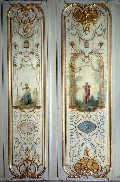 Painted Panel of the Hotel de Peyrenc by Nicolas Lancret