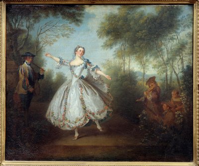 The Dancer Marie Anne Cuppi (1710-1770) Called the Dancing Camargo by Nicolas Lancret