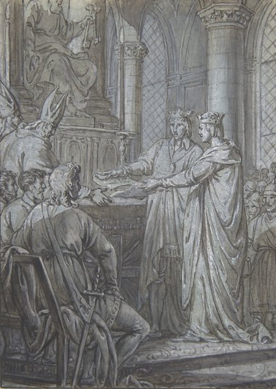 Louis III and Carloman give the bishops of the Kingdom assurance of their fidelity in 882 by Nicolas Lejeune