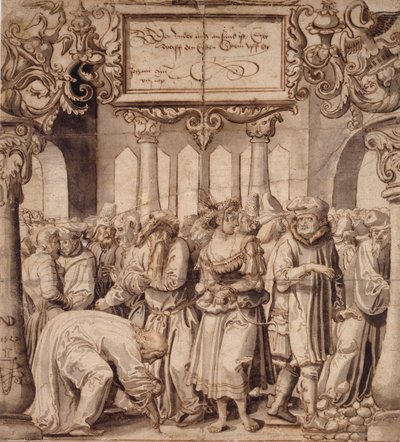 The Woman taken in Adultery by Nicolas Manuel Deutsch