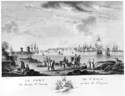 View of St. Malo by Nicolas Marie Ozanne