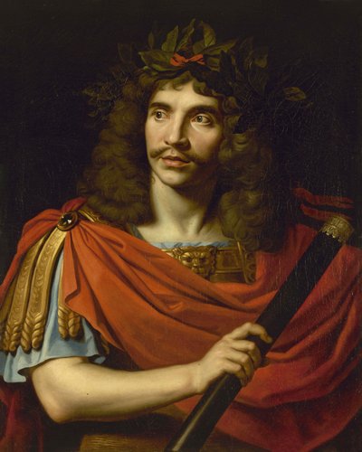 Molière in the Role of Julius Caesar in La Mort de Pompée by Pierre Corneille by Nicolas Mignard