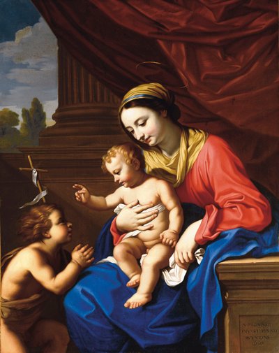 The Virgin and Child with St. John the Baptist by Nicolas Mignard