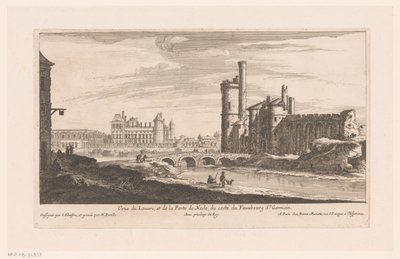 View of the Louvre by Nicolas Perelle