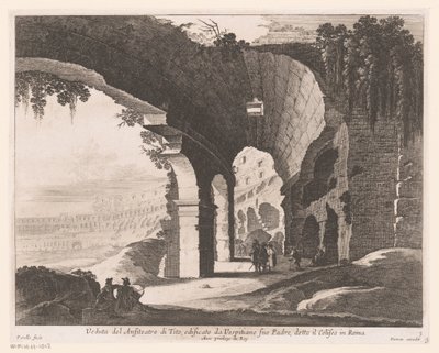 View of the Interior of the Colosseum by Nicolas Perelle