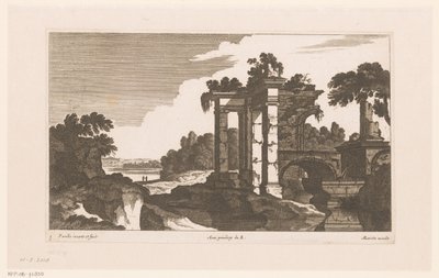 Landscape with Ancient Ruins by Nicolas Perelle