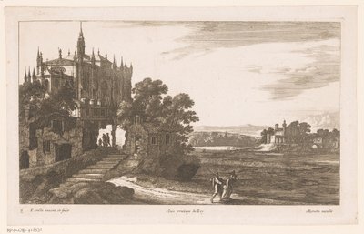 Landscape with Cathedral by Nicolas Perelle