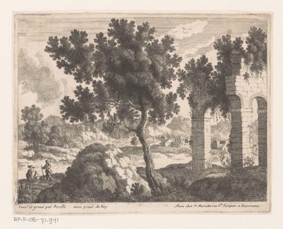 Landscape with Ruin with Arches by Nicolas Perelle