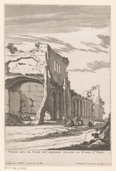 Ruins of an Aqueduct in Rome by Nicolas Perelle