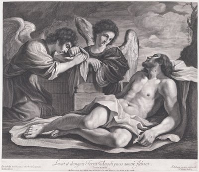 Angels Mourning over the Dead Christ by Nicolas Pitau