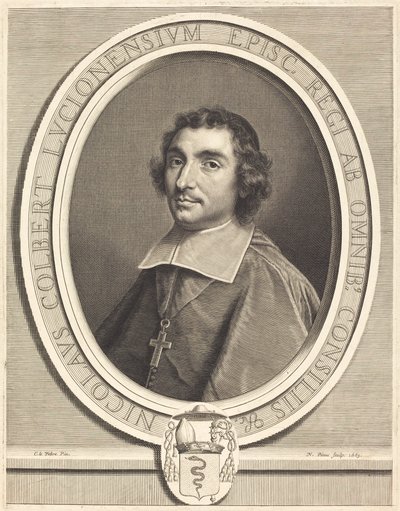 Nicolas Colbert by Nicolas Pitau I after Claude Lefebvre