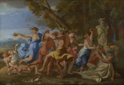 A Bacchanalian Revel before a Herm by Nicolas Poussin